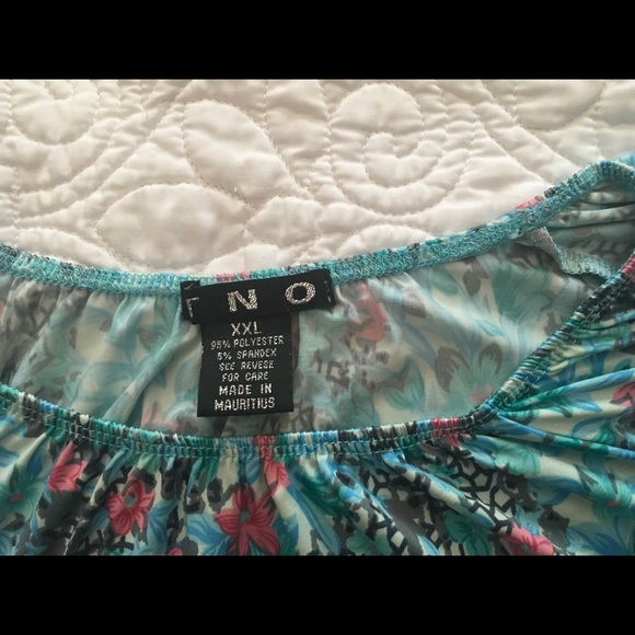 Raglan Sleeve Elastic Neck Boho Top - Picture 7 of 8